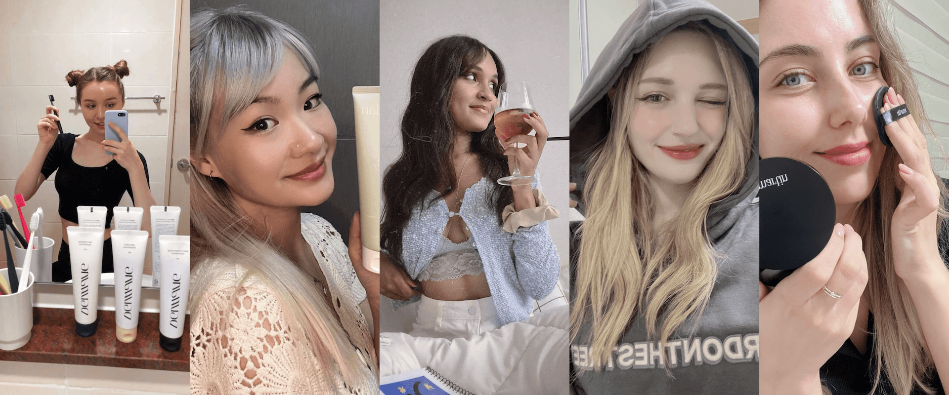 리뷰어들의 셀카와 영상 장면